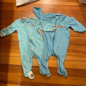 Lot Of 2 6 month pajamas